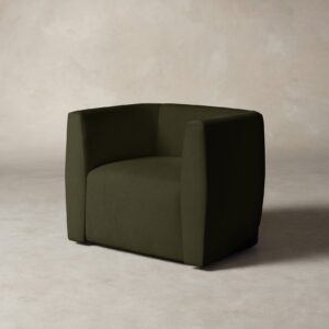 The Henri Swivel Chair - Performance Velvet Olive