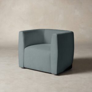 The Henri Swivel Chair - Performance Velvet Seafoam