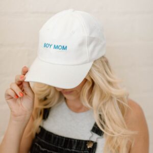 Boy Mom Embroidered Cap