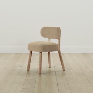 The Jane Dining Chair - Mohair Almond