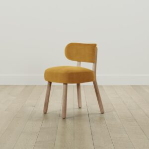 The Jane Dining Chair - Mohair Amber