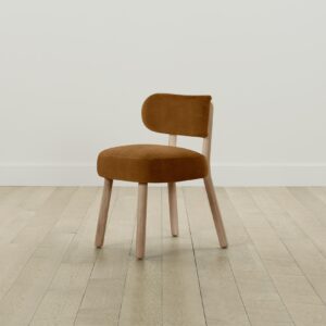 The Jane Dining Chair - Mohair Brown Sugar