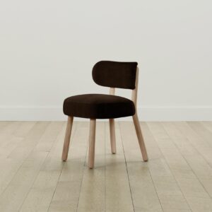 The Jane Dining Chair - Mohair Chocolate