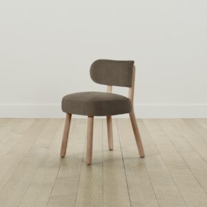 The Jane Dining Chair - Mohair Mink