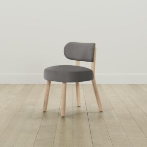 The Jane Dining Chair - Pebbled Leather Ash
