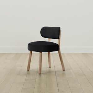The Jane Dining Chair - Pebbled Leather Ink