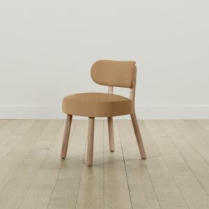 The Jane Dining Chair - Pebbled Leather Latte