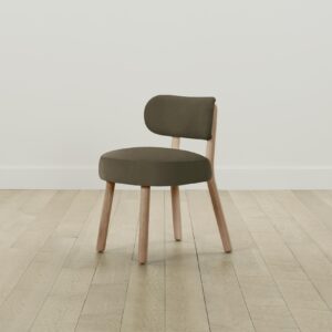 The Jane Dining Chair - Pebbled Leather Truffle