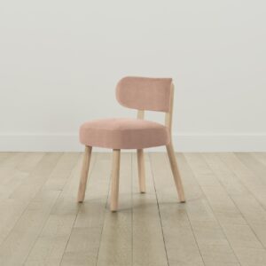 The Jane Dining Chair - Performance Velvet Dusty Rose