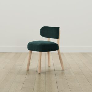 The Jane Dining Chair - Performance Velvet Emerald