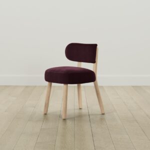 The Jane Dining Chair - Performance Velvet Merlot