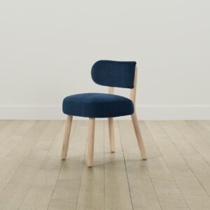 The Jane Dining Chair - Performance Velvet Sapphire