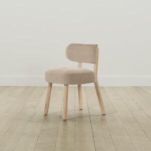 The Jane Dining Chair - Performance Velvet Taupe