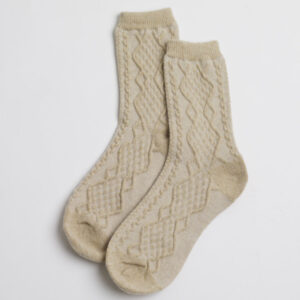 Beige Après Ski Socks