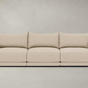 The Jones Modular Sectional - Heritage Belgian Linen Husk
