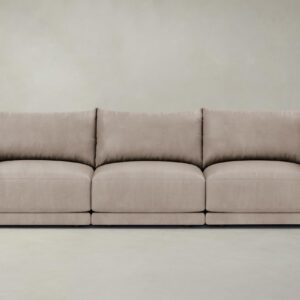 The Jones Modular Sectional - Nubuck Leather Fawn