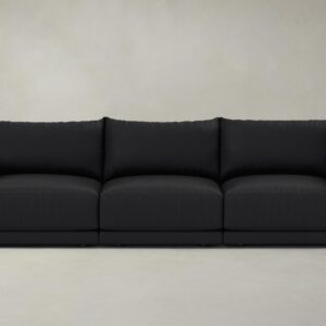 The Jones Modular Sofa - Pebbled Leather Ink