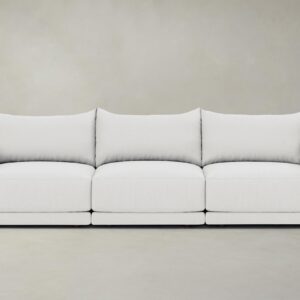 The Jones Modular Sofa - Performance Linen Weave Pure White