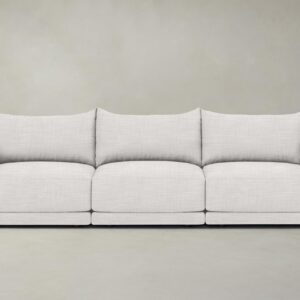 The Jones Modular Sectional - Performance Textured Tweed Snow