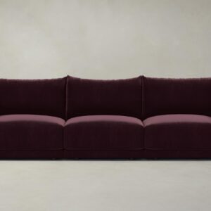The Jones Modular Sofa - Performance Velvet Merlot