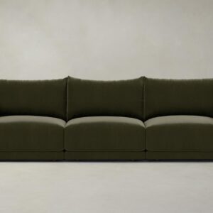 The Jones Modular Sofa - Performance Velvet Olive