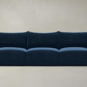 The Jones Modular Sofa - Performance Velvet Sapphire