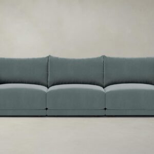 The Jones Modular Sofa - Performance Velvet Seafoam