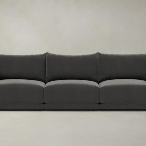 The Jones Modular Sofa - Performance Velvet Slate