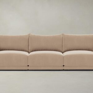 The Jones Modular Sofa - Performance Velvet Taupe
