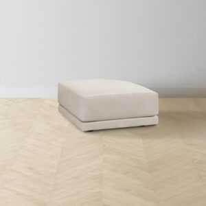 The Jones Ottoman - Nubuck Leather Sail