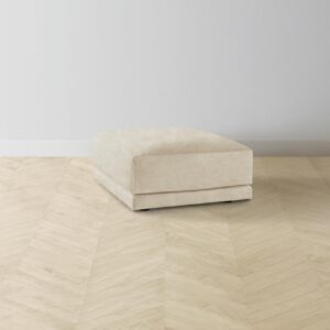 The Jones Ottoman - Performance Mélange Weave Shell