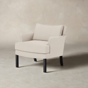 kaye-chair_belgian-linen-alder_blackened-oak_f88f9e40-dce3-491e-9c05-c4e07dd0650c.jpg The Kaye Chair - Heritage Belgian Linen Alder