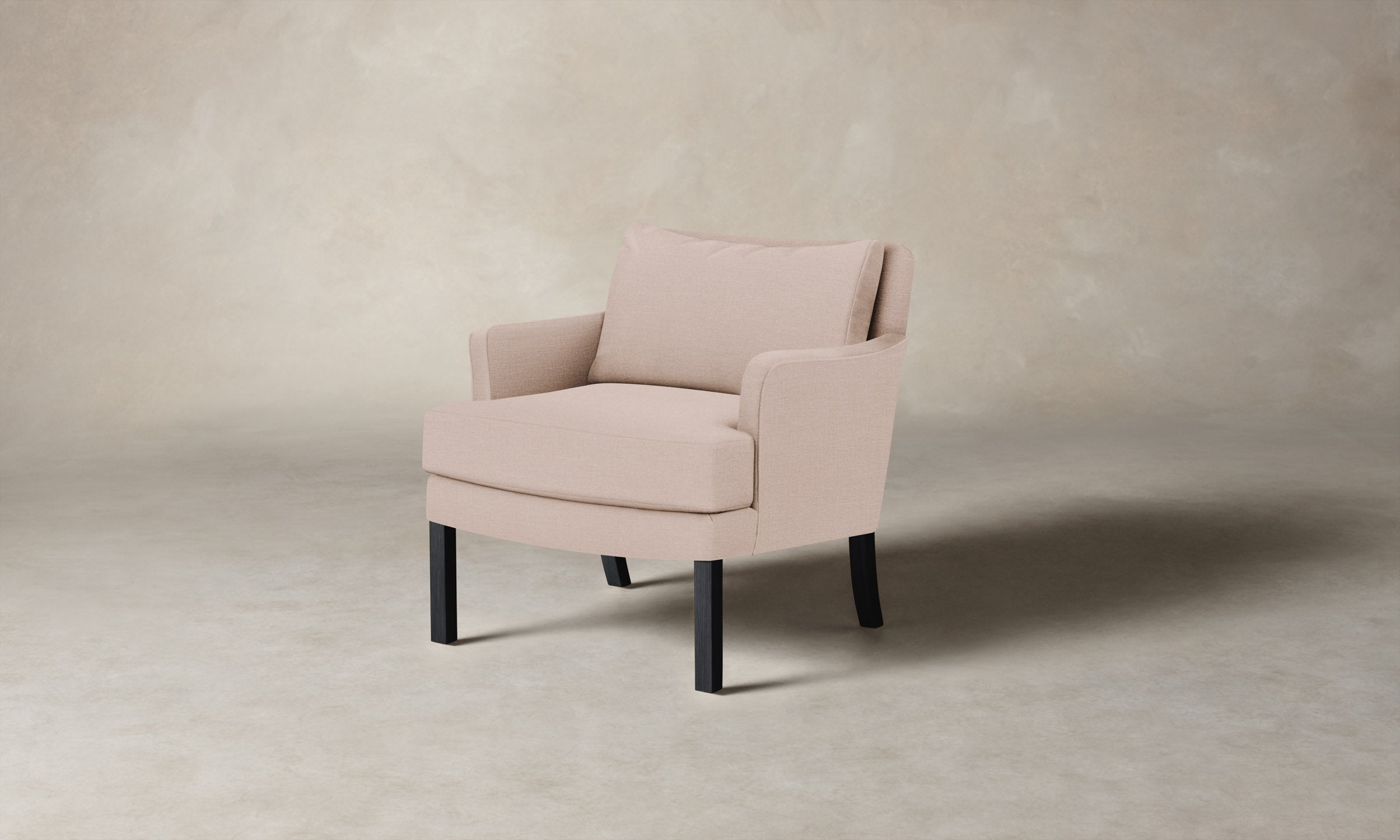 The Kaye Chair - Heritage Belgian Linen Petal