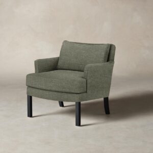 The Kaye Chair - Heritage Belgian Linen Thyme