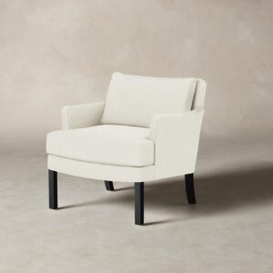 The Kaye Chair - Italian Brushed Wool Vanilla