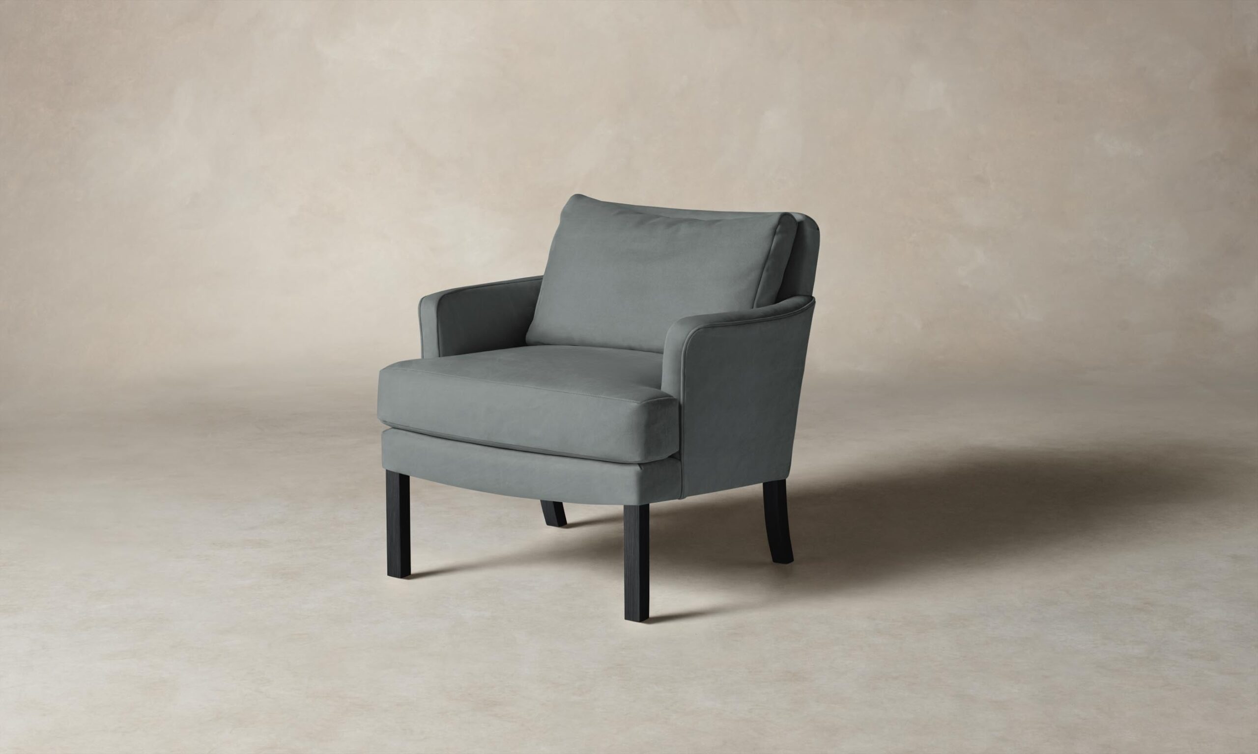 The Kaye Chair - Nubuck Leather Tide