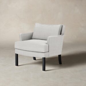 The Kaye Chair - Performance Textured Tweed Snow