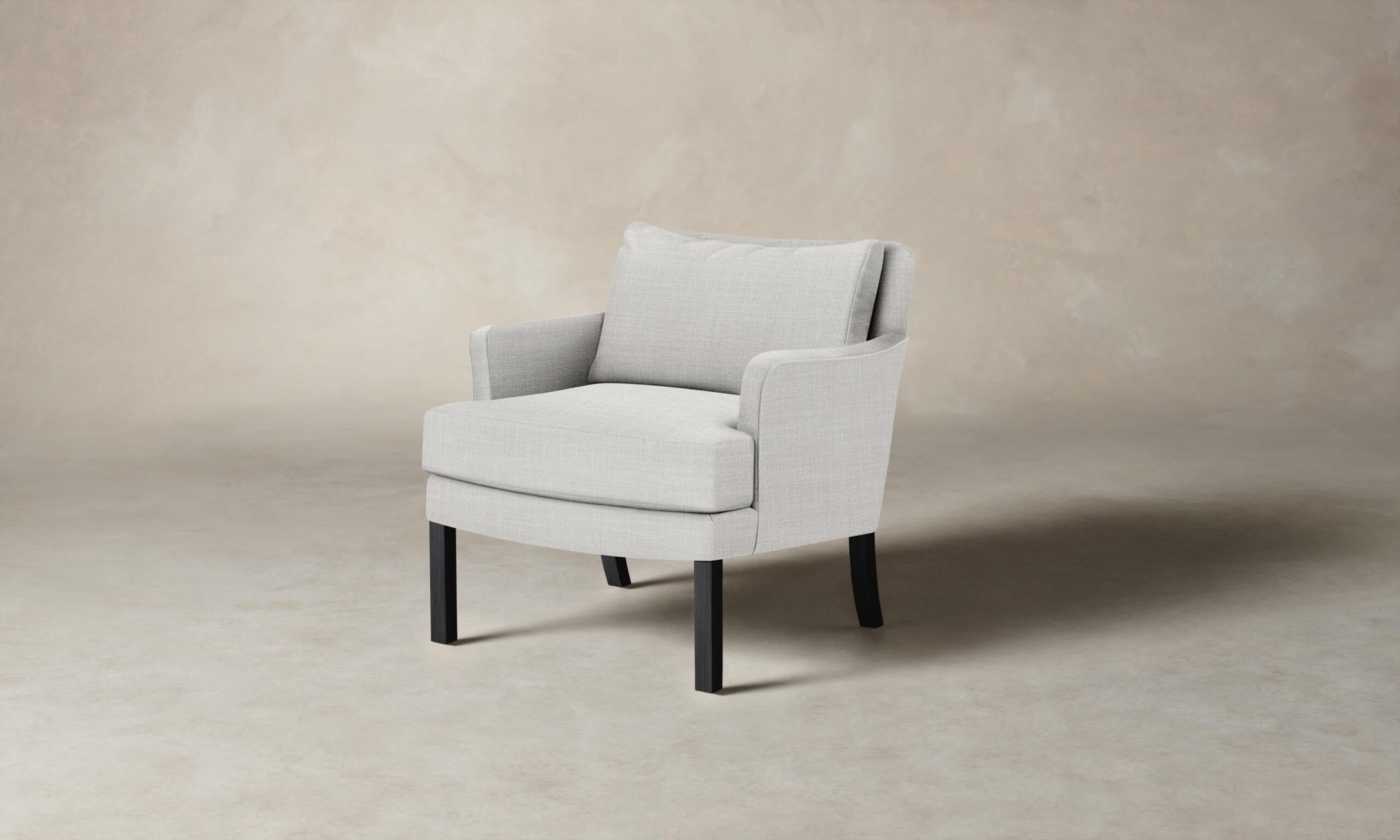The Kaye Chair - Performance Textured Tweed Snow
