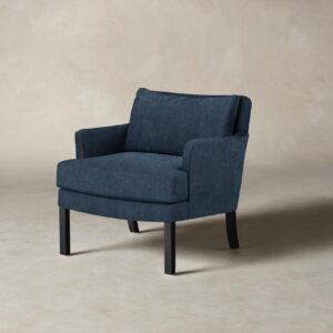 The Kaye Chair - Performance Tweed Denim