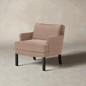 The Kaye Chair - Performance Velvet Dusty Rose