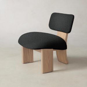 kenmare-chair_italian-boucl-storm_driftwood2.0.jpg The Kenmare Chair - Italian Bouclé Storm