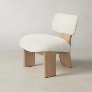 kenmare-chair_italian-boucl-white_driftwood2.0.jpg The Kenmare Chair - Italian Bouclé White