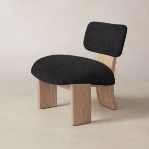 kenmare-chair_italian-brushed-wool-pepper_driftwood_79326e1e-12c6-46d4-bec6-a4753f235c20.jpg The Kenmare Chair - Italian Brushed Wool Pepper