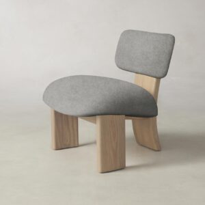 kenmare-chair_merino-granite_driftwood2.0.jpg The Kenmare Chair - Merino Granite
