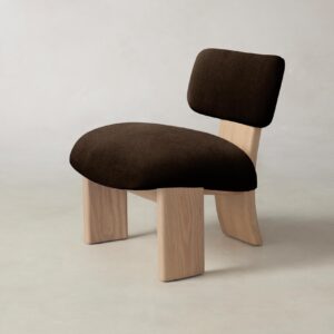 The Kenmare Chair - Mohair Chocolate