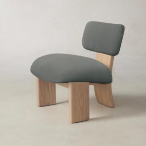 The Kenmare Chair - Mohair Fog