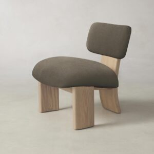 The Kenmare Chair - Mohair Mink