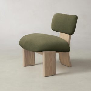 The Kenmare Chair - Mohair Moss