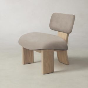 The Kenmare Chair - Nubuck Leather Fawn