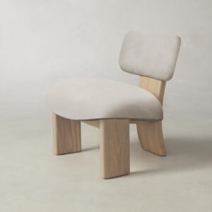 The Kenmare Chair - Nubuck Leather Sail